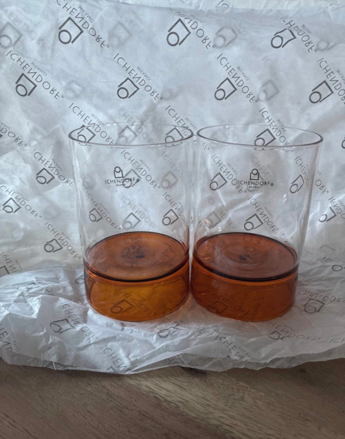 Ichendorf Milano Bamboo Grove tumblers - set van 2 (Nieuw), 7 cm, Nieuw, Ophalen of Verzenden, Handgemaakt