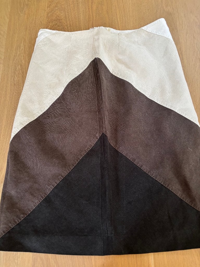 max mara linnen rok 40-42(klein), Maat 38/40 (M), Verzenden, Beige, Max Mara