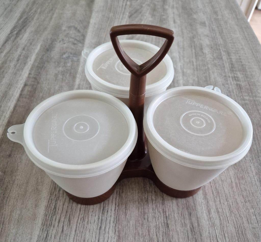 Tupperware bakjes, Huis en Inrichting, Keuken | Tupperware, Ophalen of Verzenden, Zo goed als nieuw, Bruin, Overige typen