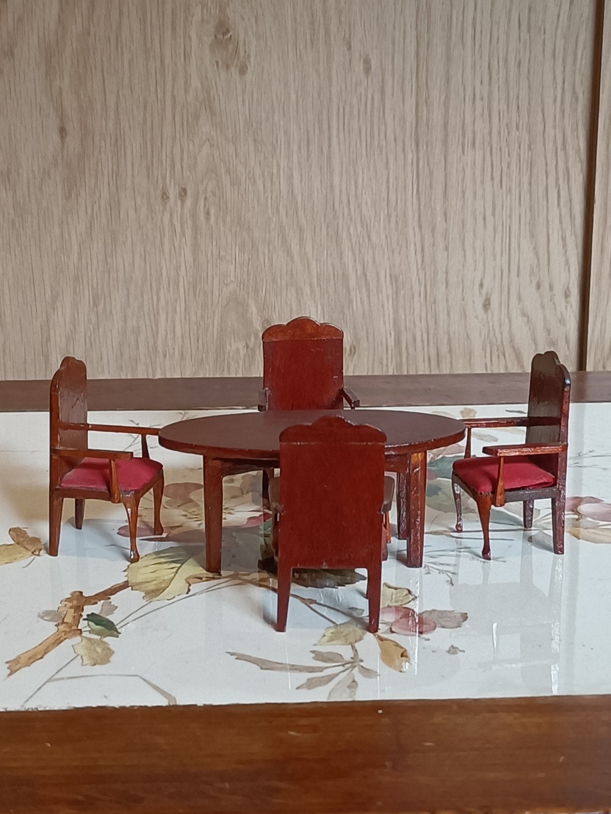 Vintage eethoek setje Poppenhuis, Ophalen of Verzenden, Gebruikt, Poppenhuis