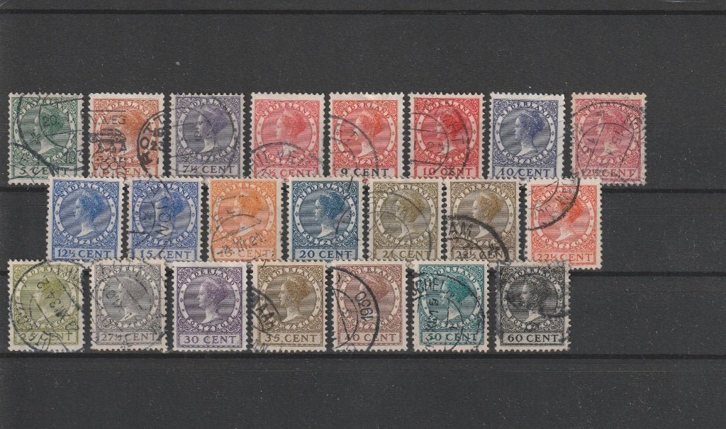 Nederland 1926, NVPH 177 t/m 198, Gestempeld., Postzegels en Munten, Postzegels | Nederland, Verzenden, T/m 1940, Gestempeld