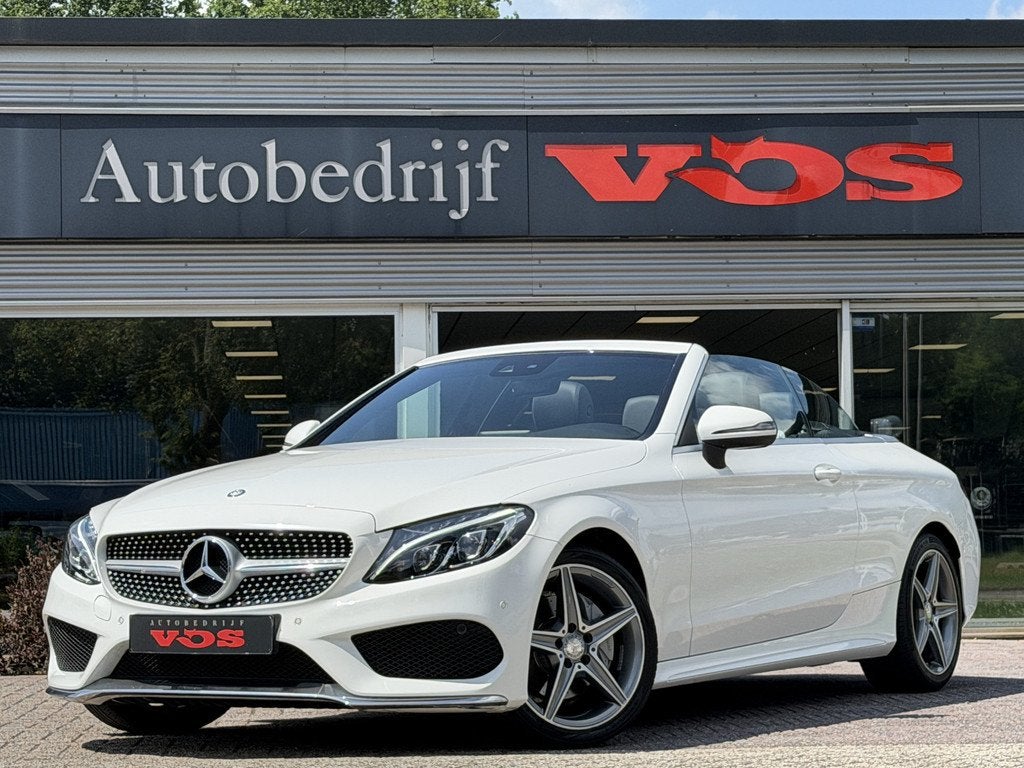 Mercedes-Benz C-Klasse Cabrio 200 AMG-Line | Memory | ILS |, Auto's, Automaat, Achterwielaandrijving, 4 cilinders, 4 stoelen