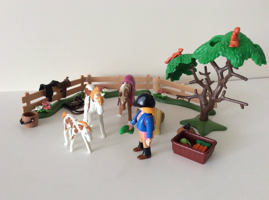 Playmobil 5227 paardenweide, Kinderen en Baby's, Ophalen of Verzenden, Gebruikt, Complete set