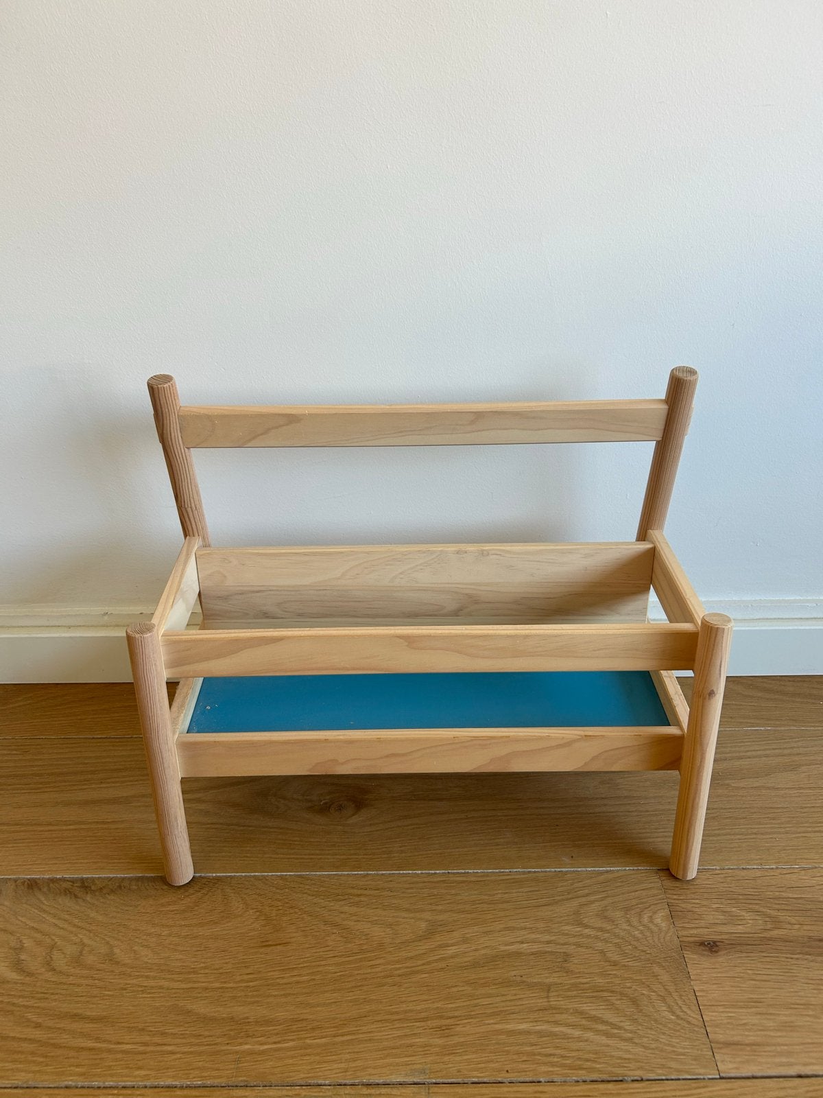 Flisat boekenstandaard - IKEA, Ophalen, Hout, Blauw, Zo goed als nieuw
