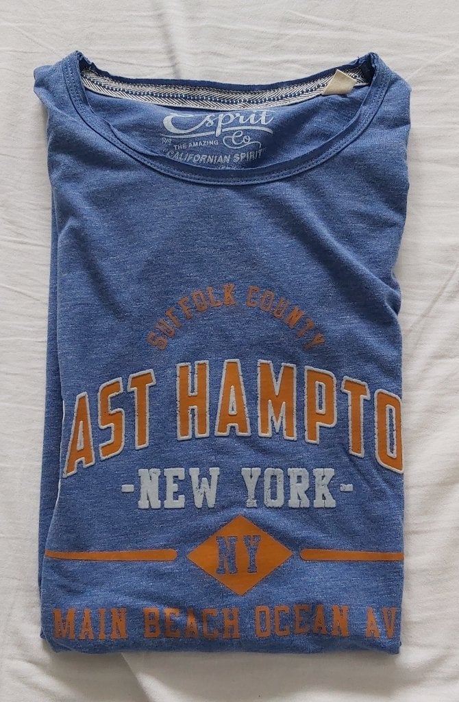 T-shirt ESPRIT Maat L (slim Fit) Blauw., Maat 52/54 (L), Blauw, Ophalen of Verzenden, Esprit