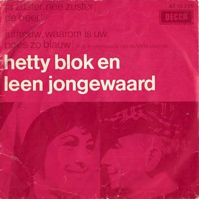 HETT BLOK & LEEN JONGEWAARD  1967  KNALLER !! B1966, Ophalen of Verzenden, Gebruikt, 7 inch, Pop