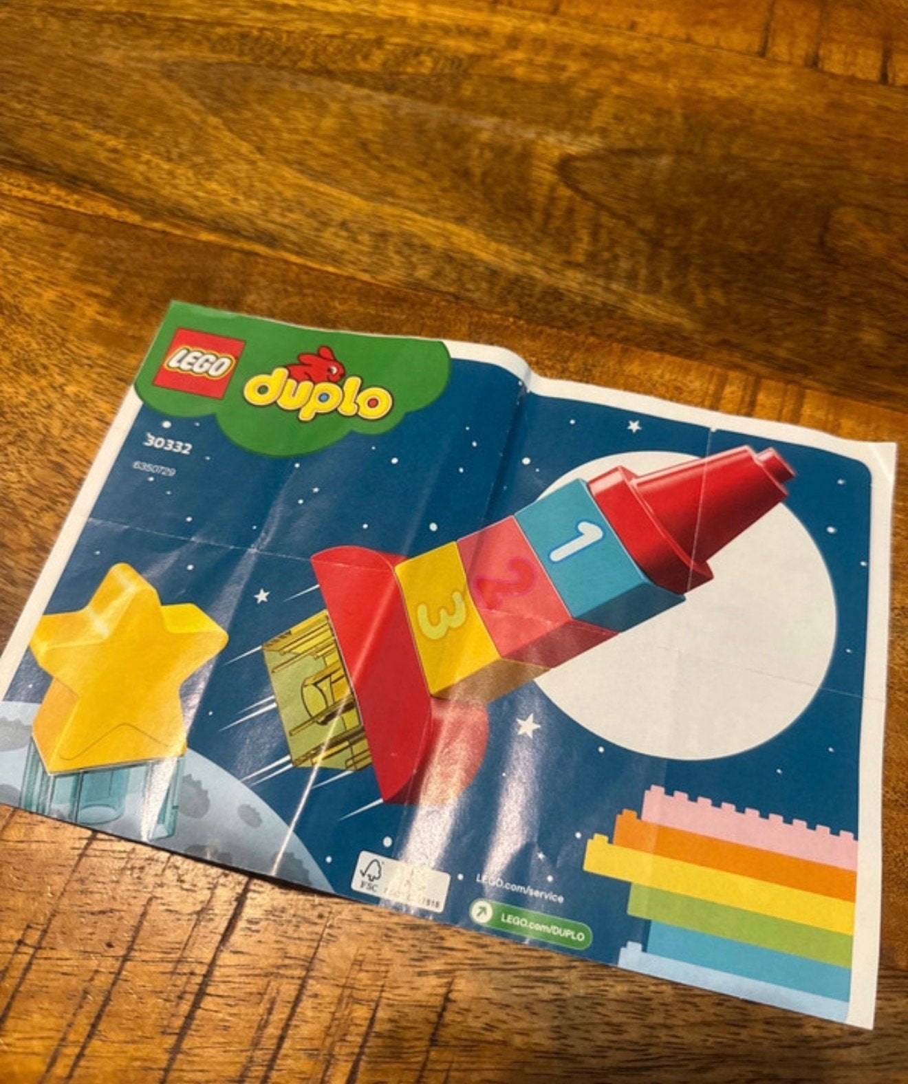 Lego Duplo 30332 Raket - Compleet gebruikt, Gebruikt, Ophalen of Verzenden, Compleet, Duplo