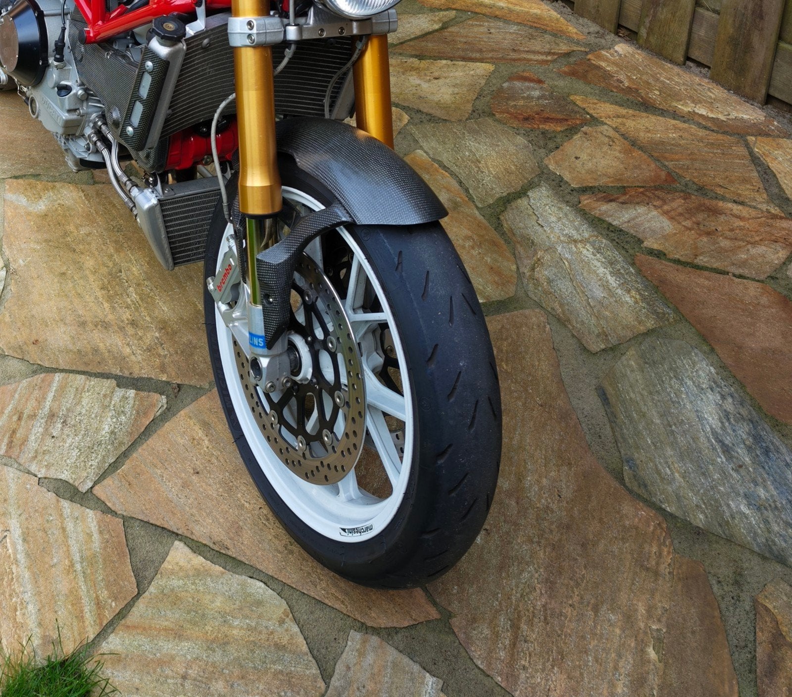 Carbon front fender / voorspatbord voor Ducati Monster S4Rs, Motoren, Ophalen of Verzenden, Gebruikt