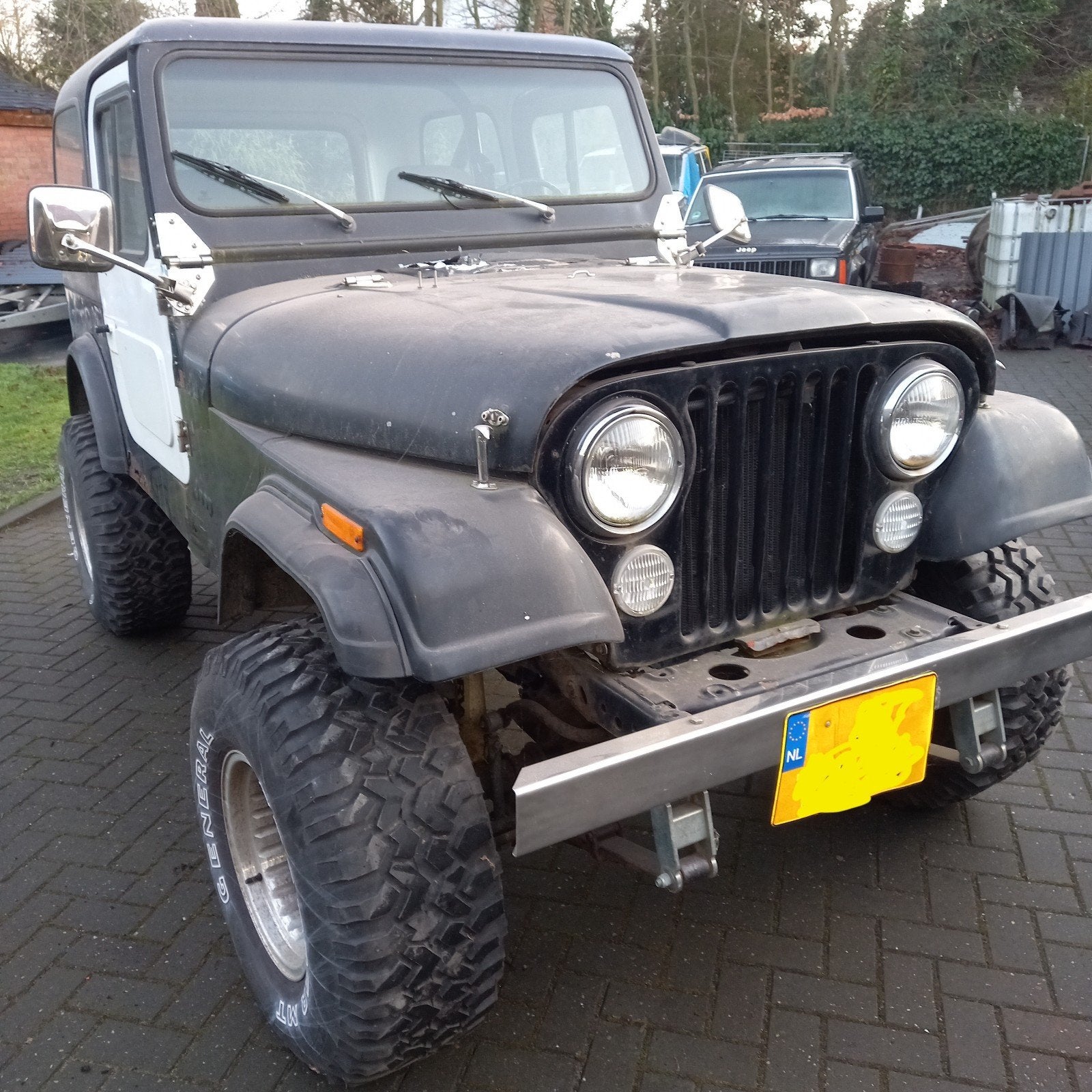 Cj7 jeep cj  4.2L 6 cilinder of ruilen met wrangler TJ 4.0l, Auto's, Particulier, Te koop