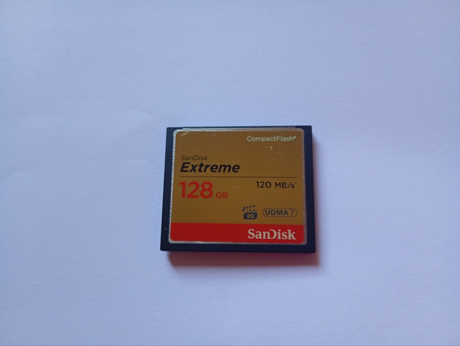 CompactFlash   "Sandisk"  128GB, Audio, Tv en Foto, Ophalen of Verzenden, Zo goed als nieuw, 128 GB, Fotocamera
