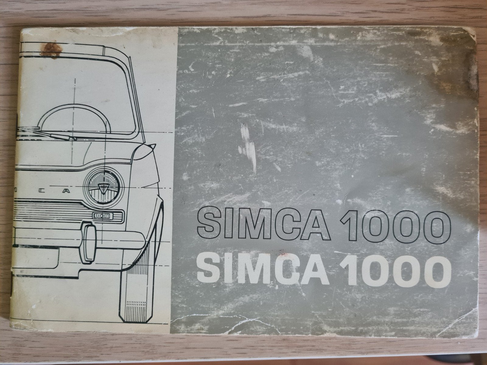 SIMCA 1000 onderhoudsboekje uit ca.1965, Ophalen of Verzenden, Gebruikt, Auto's
