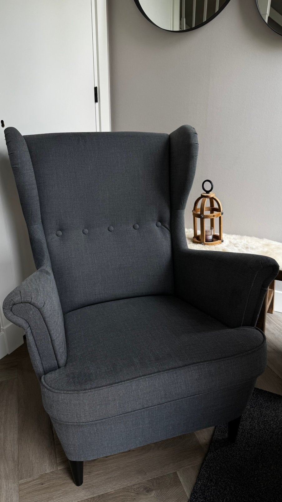 Strandmon Ikea, Ophalen of Verzenden, Zo goed als nieuw, Eenpersoons, Minder dan 150 cm