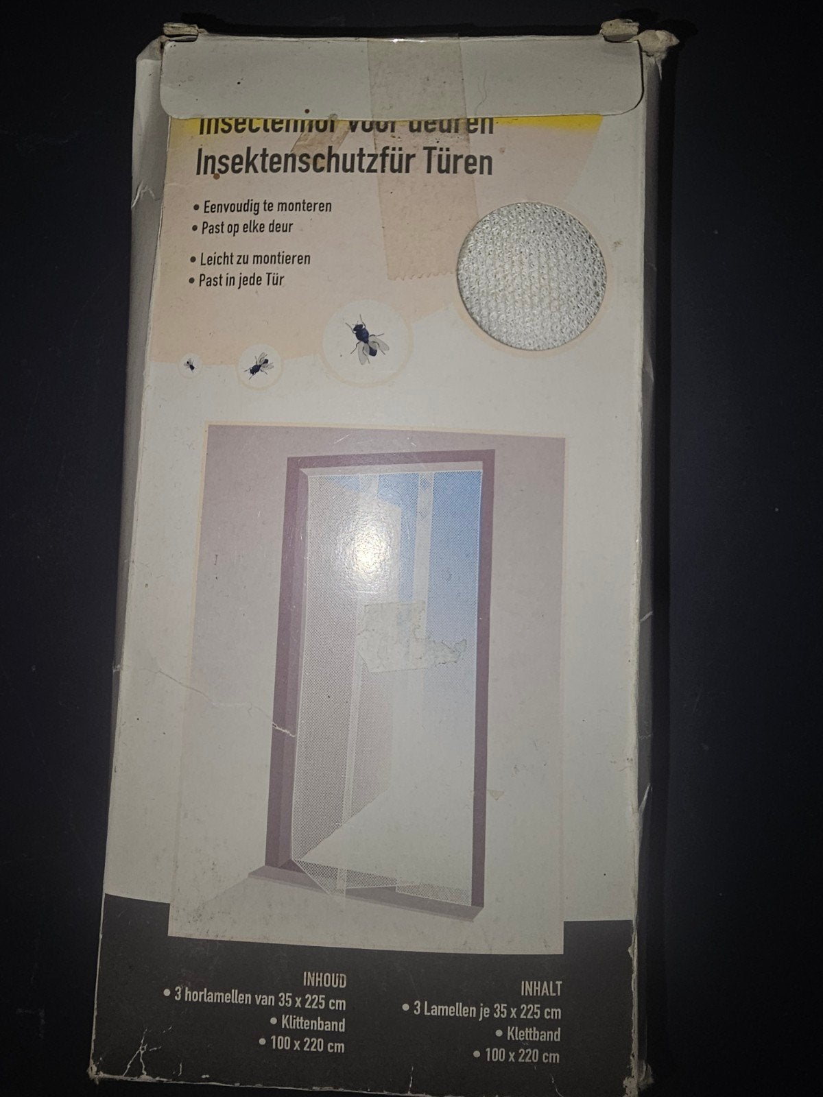 Insectenhor voor deuren, Doe-het-zelf en Verbouw, Ophalen of Verzenden, Gebruikt, Binnendeur, 200 tot 215 cm