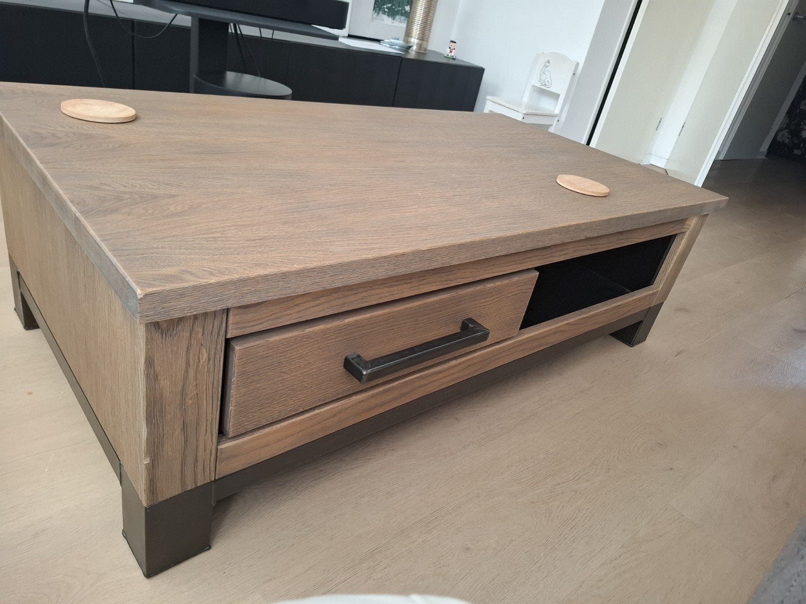 Salontafel Fabio, Huis en Inrichting, Ophalen, 100 tot 150 cm, 50 tot 100 cm, Zo goed als nieuw