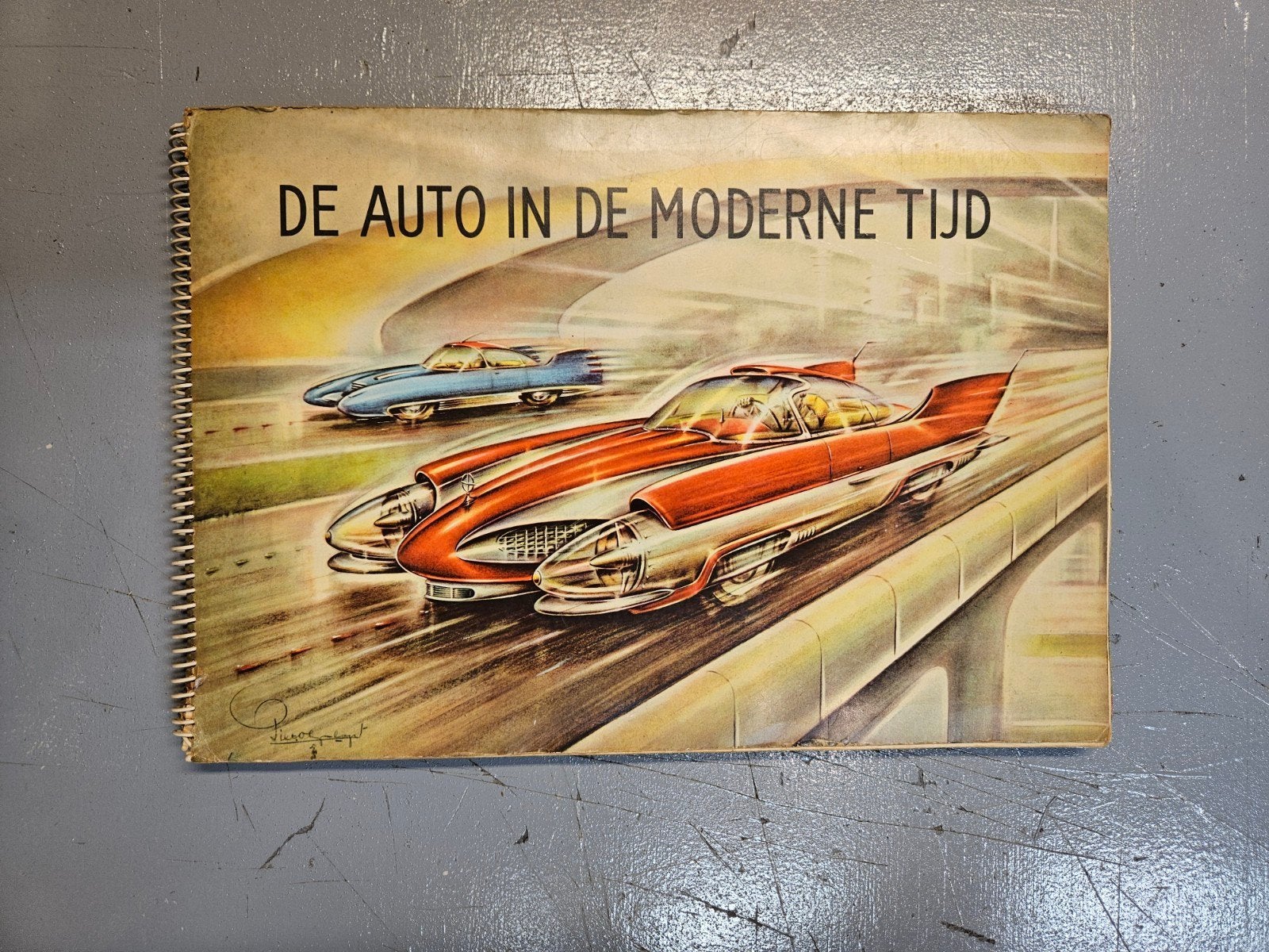 Piet Olyslagers: De Auto in de Moderne Tijd - Compleet Album, Hobby en Vrije tijd, Ophalen of Verzenden