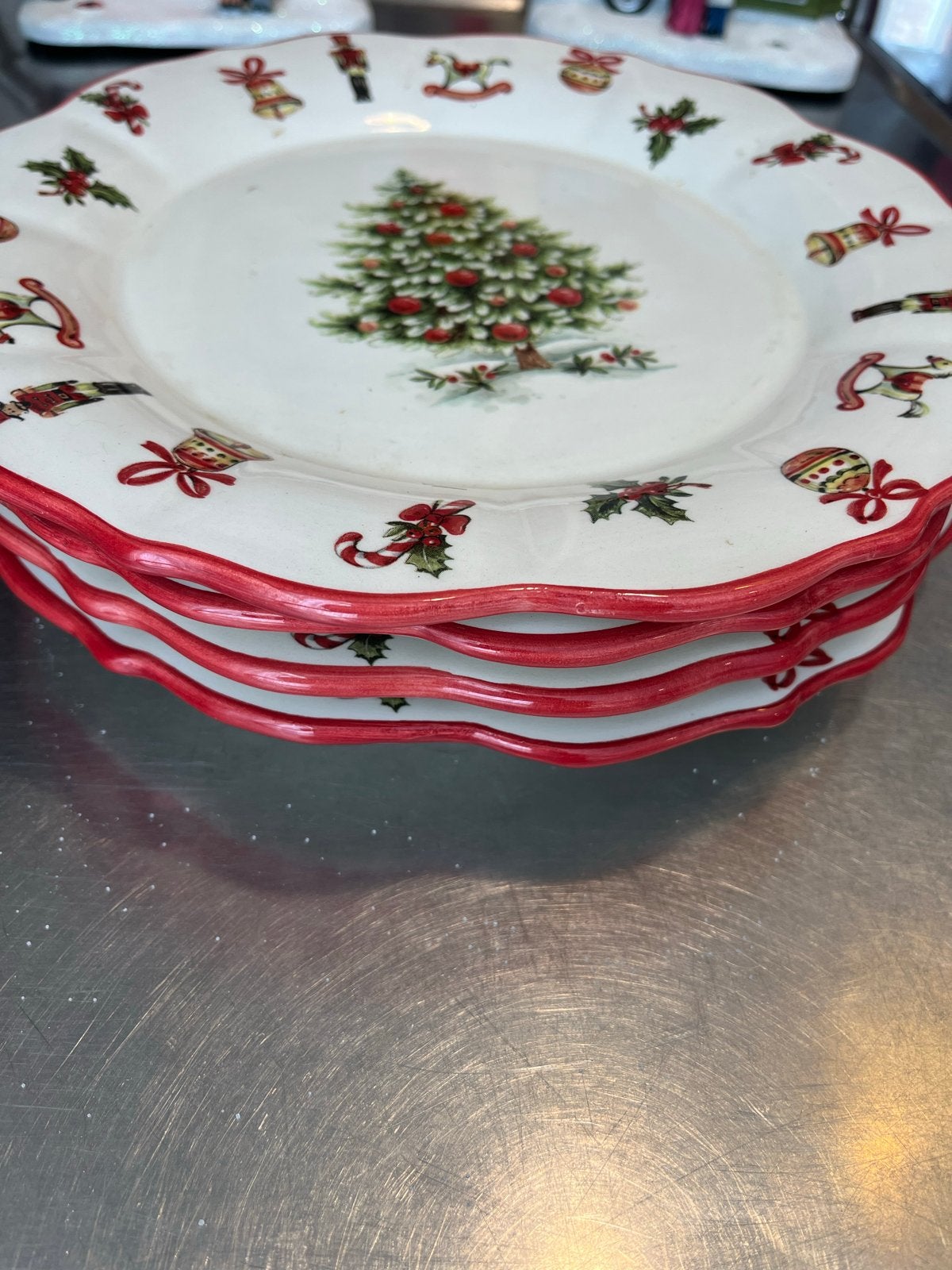 Villeroy & Boch kerstborden - set van 4, Ophalen, Gebruikt, Villeroy & Boch, Bord(en)