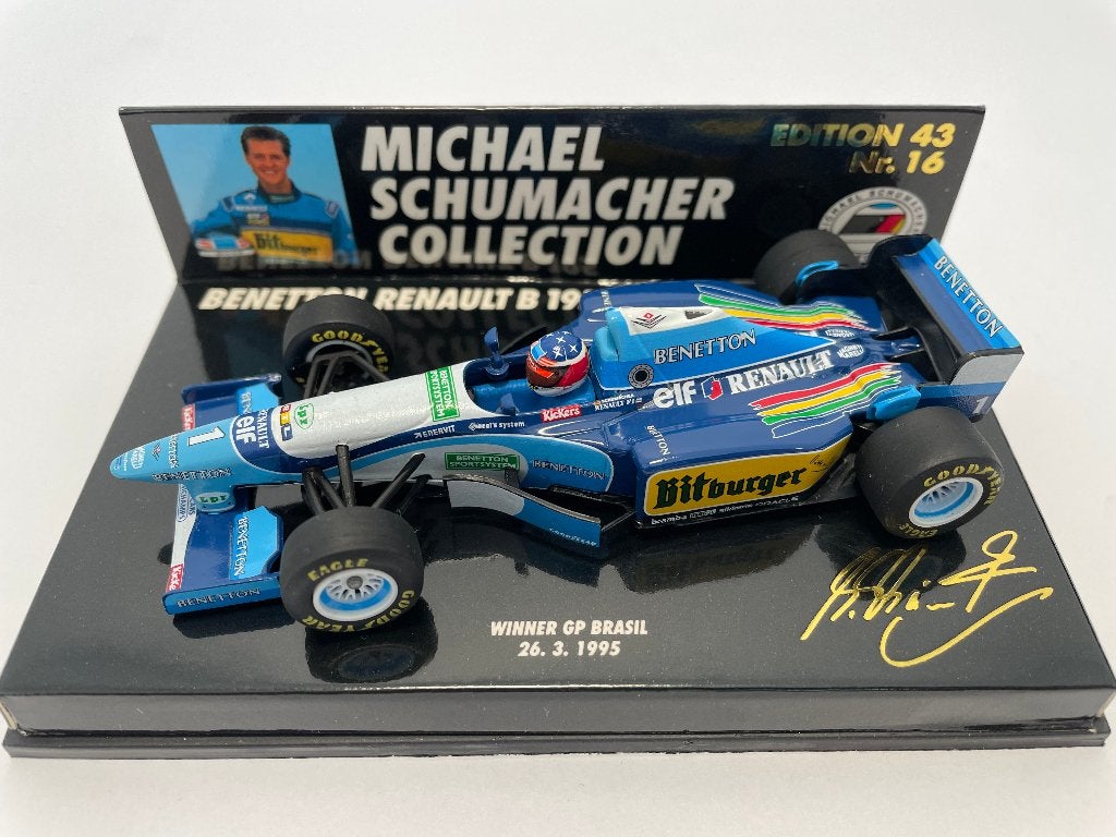 Benetton Renault B195 M. Schumacher Brasil GP 1995, Ophalen of Verzenden, Zo goed als nieuw, Formule 1