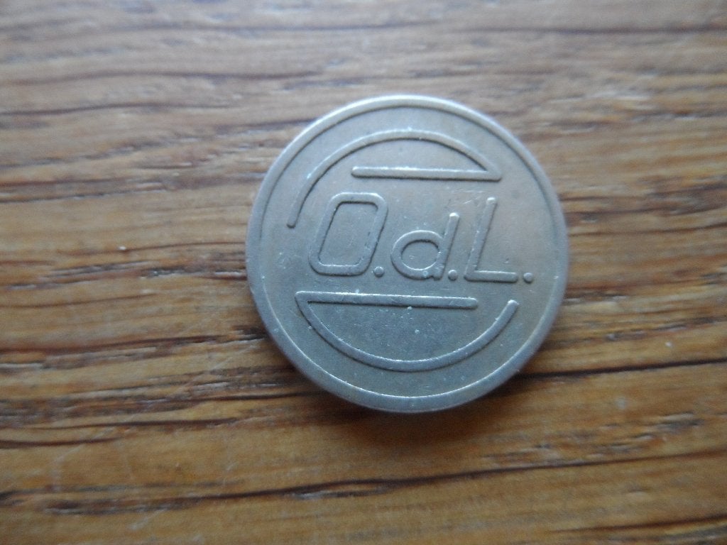 Koffie penning kantine munt OdL (O de Leeuw Zwolle), Ophalen of Verzenden, Overige materialen