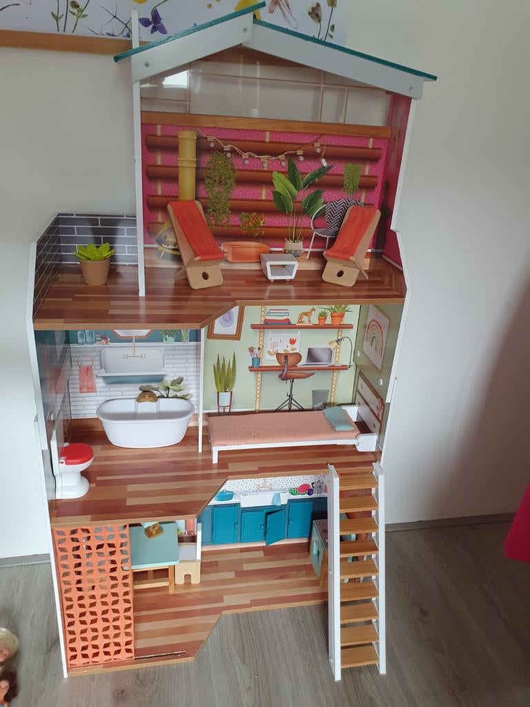 Kidkraft Poppenhuis, Ophalen, Gebruikt, Poppenhuis