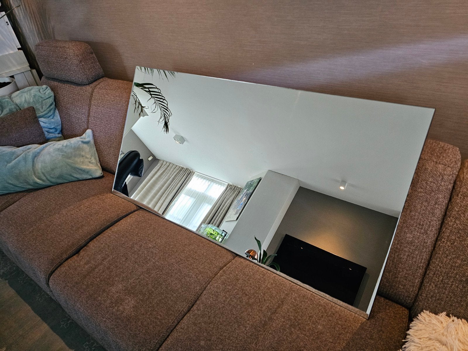 Spiegel 120x60cm - zwaar uitgevoerd, Ophalen, Zo goed als nieuw, 100 tot 125 cm, Minder dan 100 cm