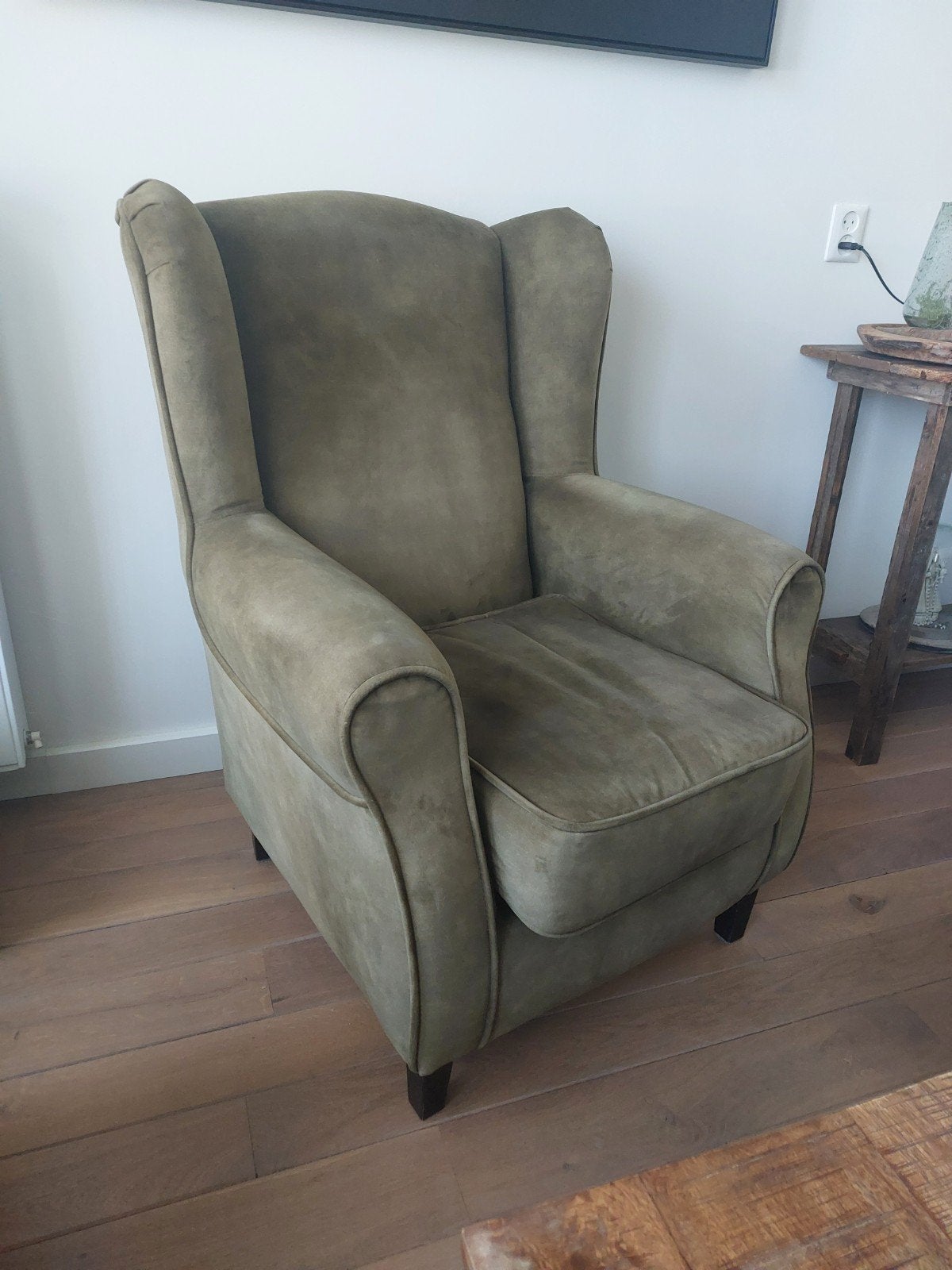 UrbanSofa by Ira Ness fauteuil - Olijfgroen, Ophalen, Gebruikt, Klassiek, Comfortabel, 75 tot 100 cm