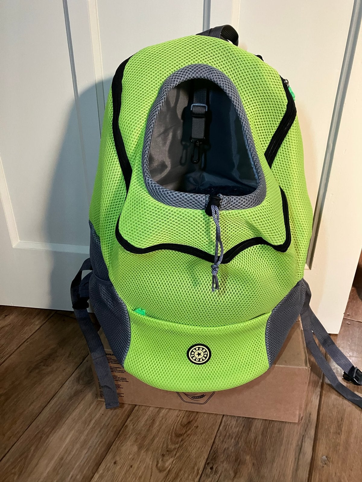 Huisdieren rugzak “Sport” groen met grijs nieuw, Ophalen of Verzenden, Nieuw, Draagtas/-zak