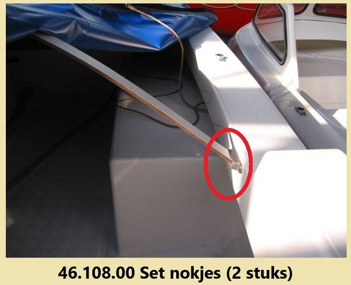 31712 Trespa afwateringlat & RVS nokjes voor onder afdekzeil, Watersport en Boten, Ophalen of Verzenden, Nieuw, Overige typen