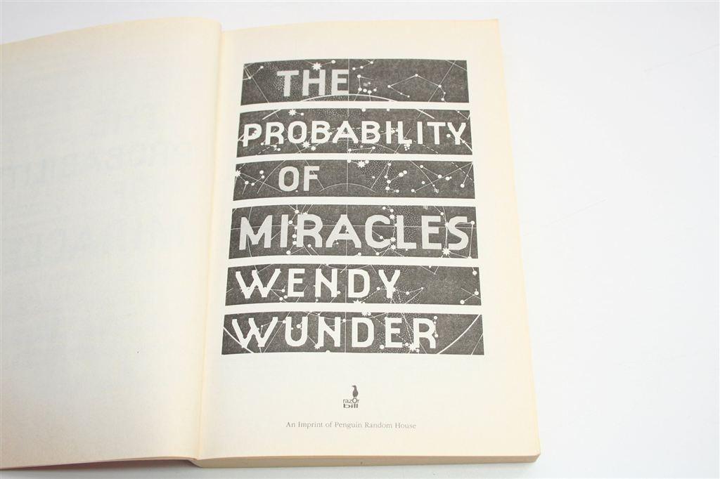 The Probability of Miracles — Wendy Wunder - YA Boek, Ophalen of Verzenden, Gelezen