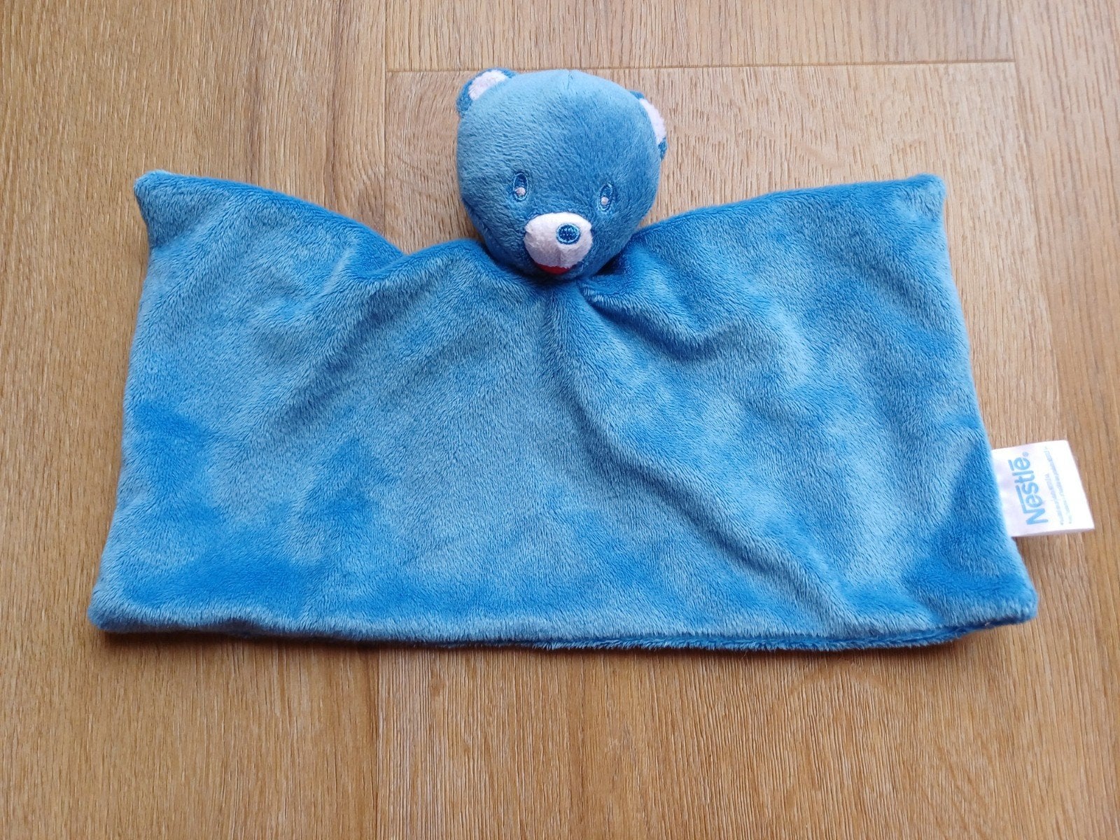 nestle doekje knuffeldoekje blauw beer beertje, Kinderen en Baby's, Speelgoed | Knuffels en Pluche, Ophalen of Verzenden, Zo goed als nieuw