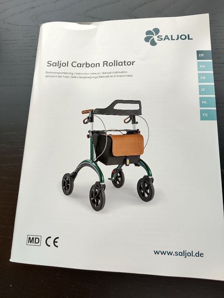 Rollator Saljol, Ophalen, Lichtgewicht, Zo goed als nieuw