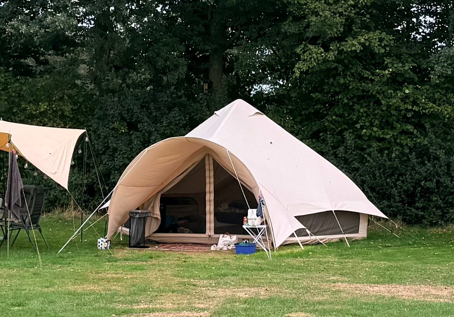 Complete Obelink Sahara 500 Easy Air Bell Tent set, Ophalen, Zo goed als nieuw, Tot en met 5