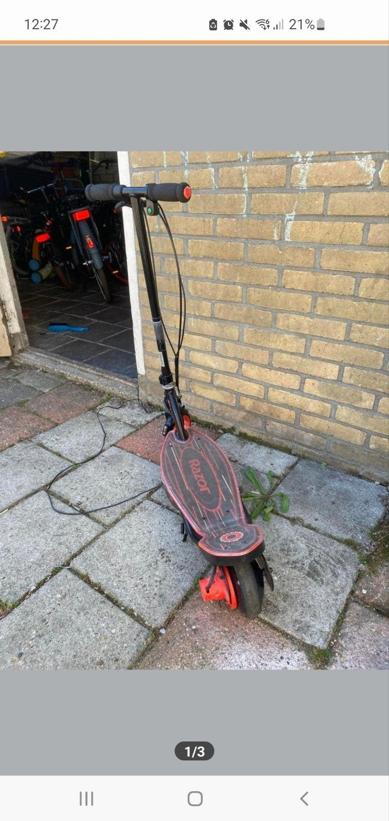 Razor elektrische step - Gebruikt, Ophalen of Verzenden, Gebruikt, Elektrische step (E-scooter), Razor