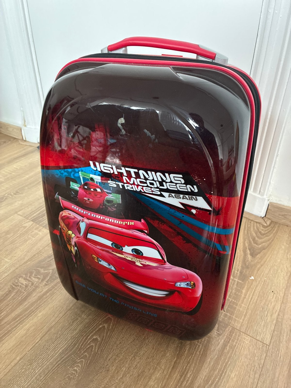 Cars Lightning McQueen Koffer - Kinderreiskoffer, Sieraden, Tassen en Uiterlijk, Ophalen, Gebruikt