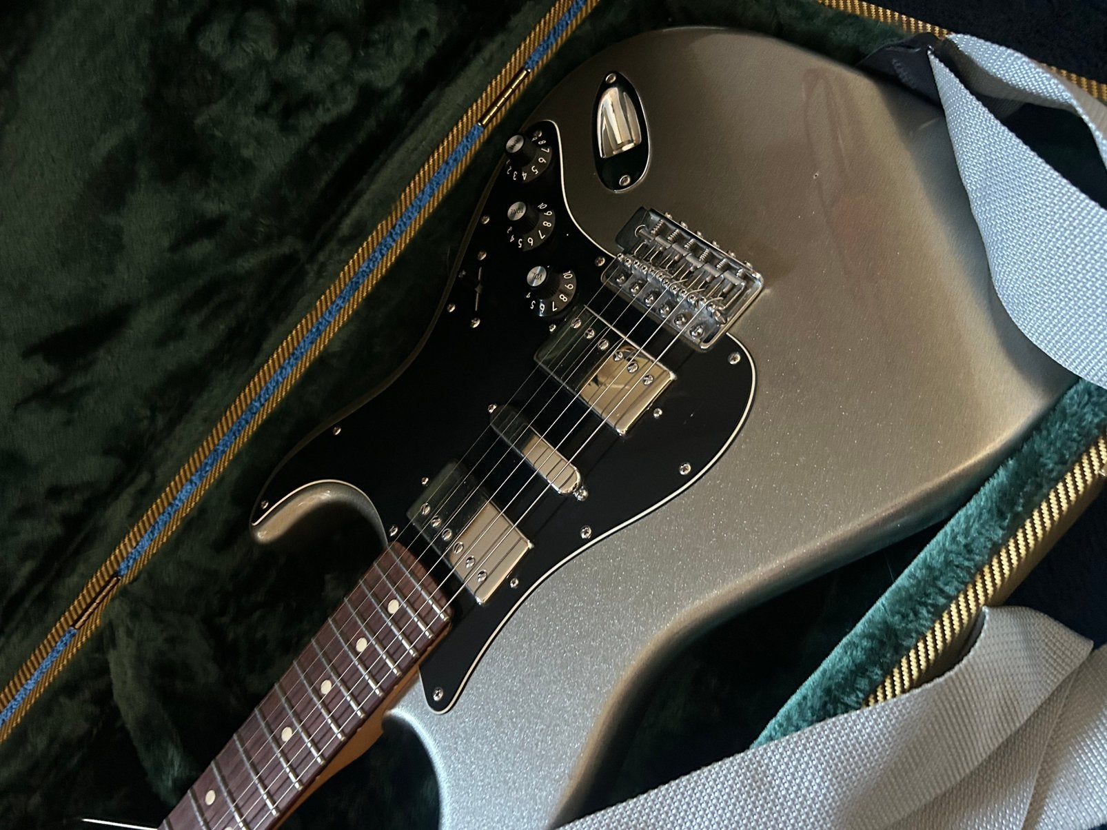 Fender stratocaster blacktop., Ophalen of Verzenden, Zo goed als nieuw, Solid body, Overige merken