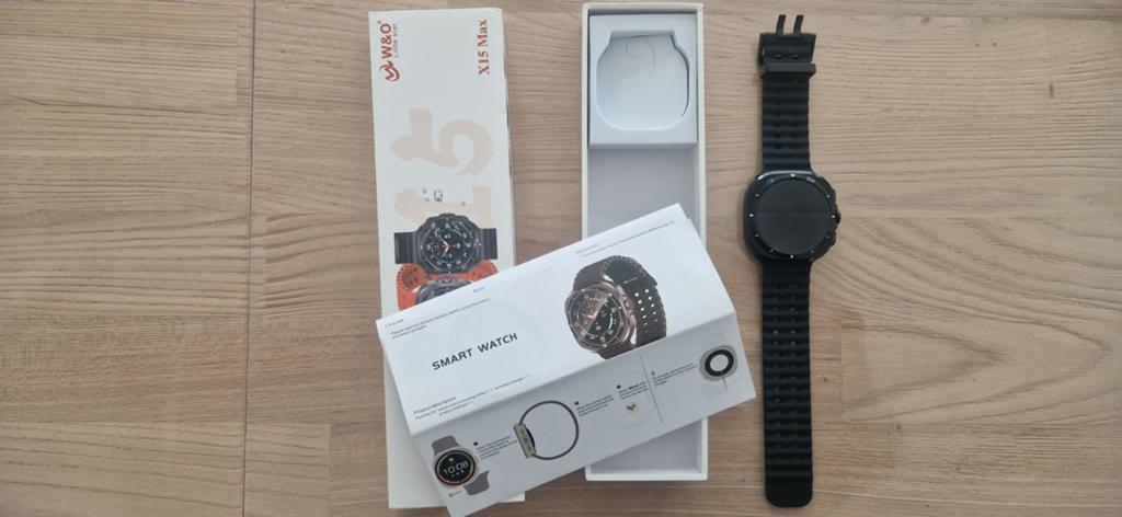 W&O X15 Max Smartwatch - Nieuw in doos, Zwart, Nieuw, Ophalen of Verzenden, W&O