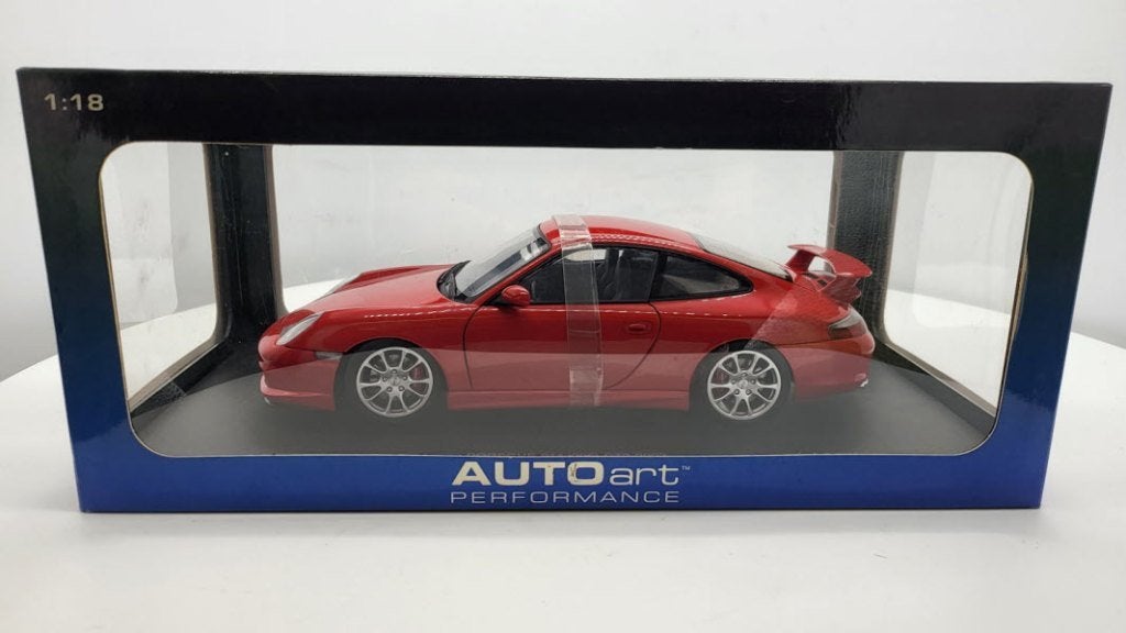 Porsche 911 996 GT3 2003 Rood, Hobby en Vrije tijd, Modelauto's | 1:18, Auto, Autoart, Autoart, Nieuw