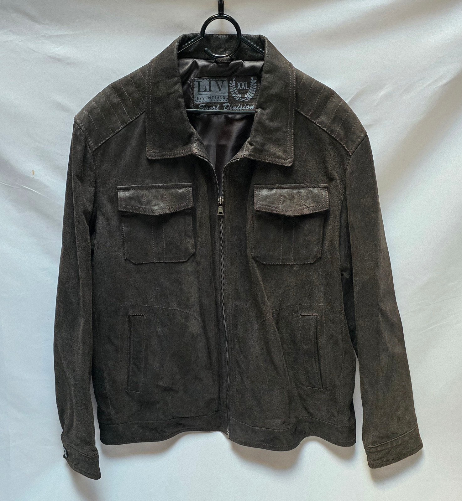 Vintage Leren Jack, LIV Sport Diuision, Ophalen of Verzenden, Maat 56/58 (XL), Bruin