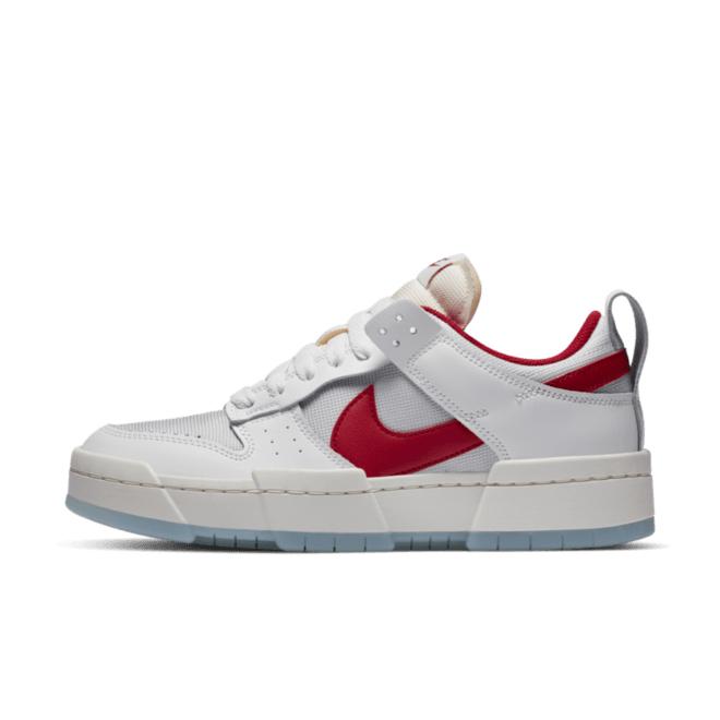 Nike Dunk Low Disrupt 2 rood wit sneakers, Wit, Nieuw, Ophalen of Verzenden, Sneakers of Gympen