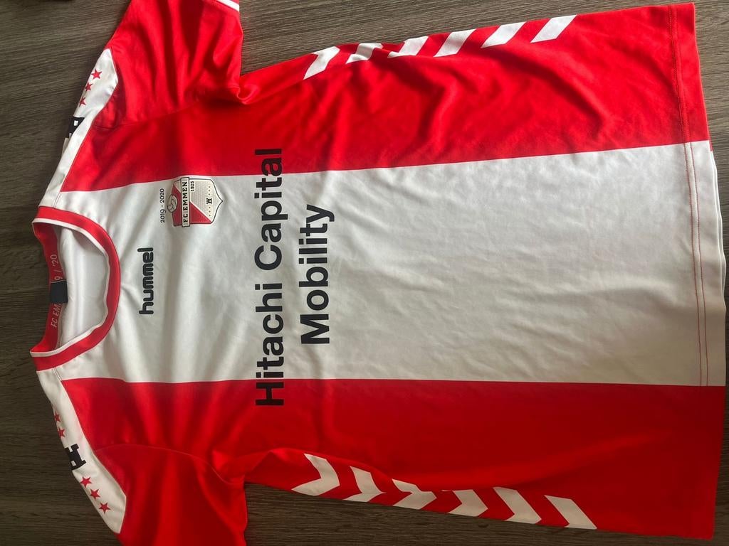 FC Emmen thuisshirt 2019-2020 - Maat M, Sport en Fitness, Voetbal, Maat M, Ophalen of Verzenden, Zo goed als nieuw, Shirt