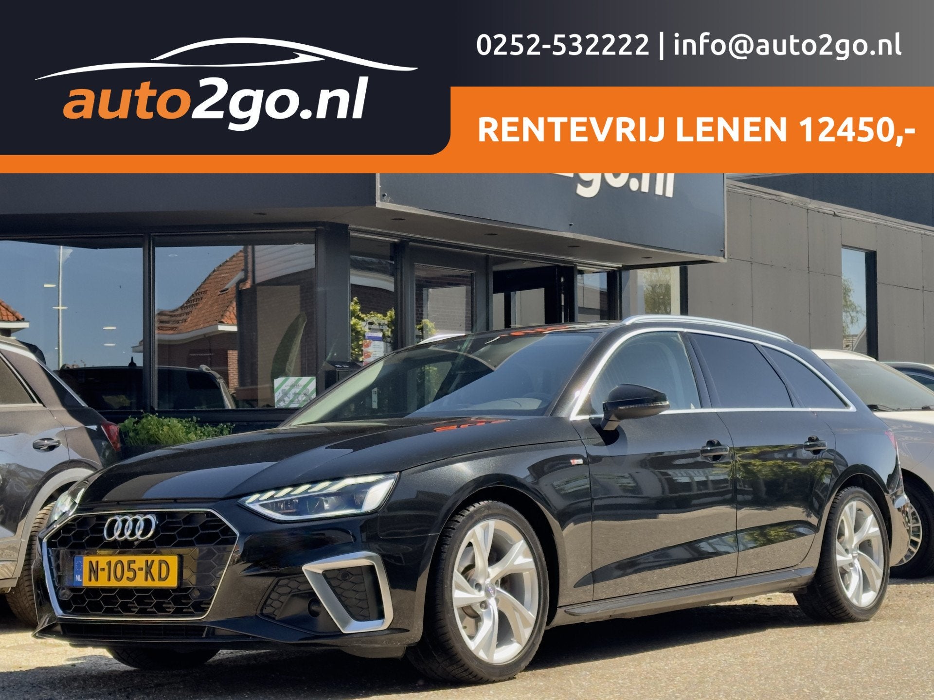 Audi A4 Avant 35 TFSI AUT7 S-LINE LAUNCH EDITION SPORT LEDER, Auto's, Audi, Gebruikt, 4 cilinders, A4, Zwart