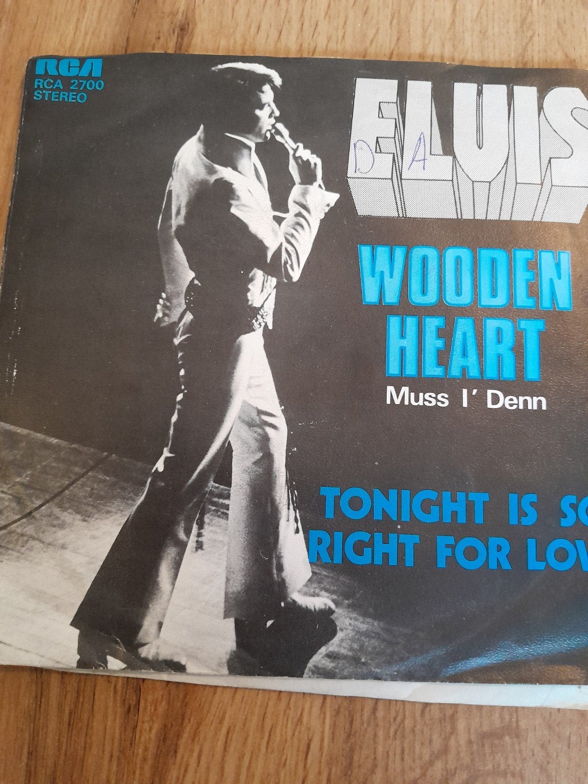 elvis presley 7inch wooden heart, Ophalen of Verzenden, Zo goed als nieuw, Pop
