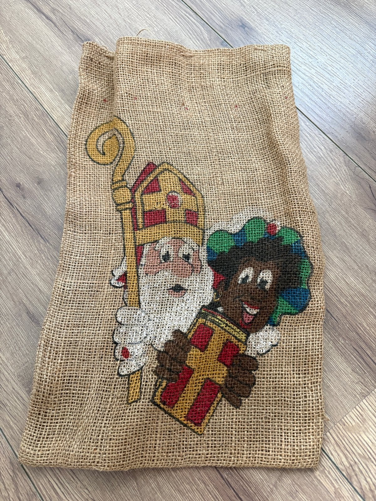 Jute Sinterklaas zak, Ophalen of Verzenden, Zo goed als nieuw