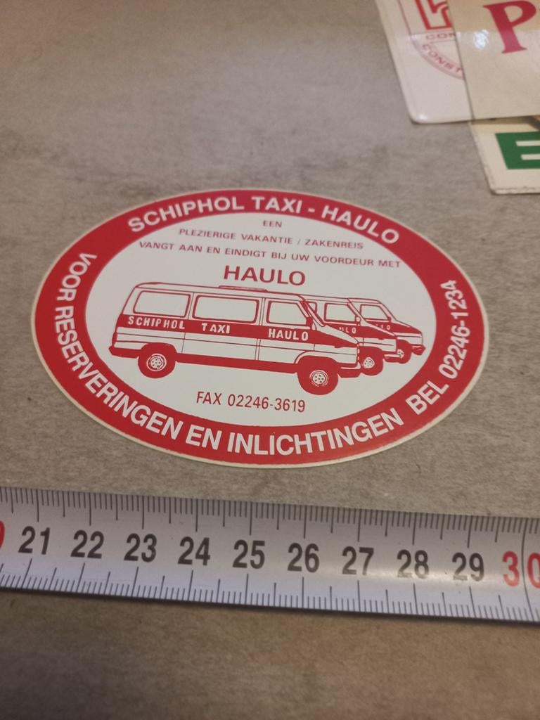 Schiphol taxi haulo, Verzamelen, Ophalen of Verzenden, Zo goed als nieuw