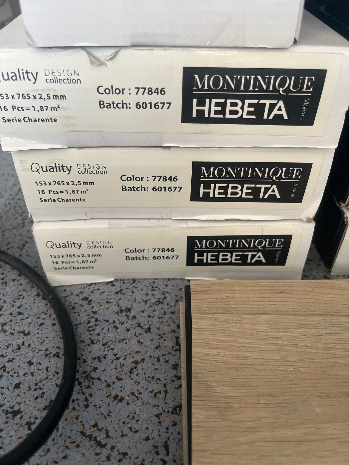 Montinique Hebeta Vloeren - Serie Charente (1,87 m² per doos, Ophalen, Nieuw, 75 m² of meer, Overige typen