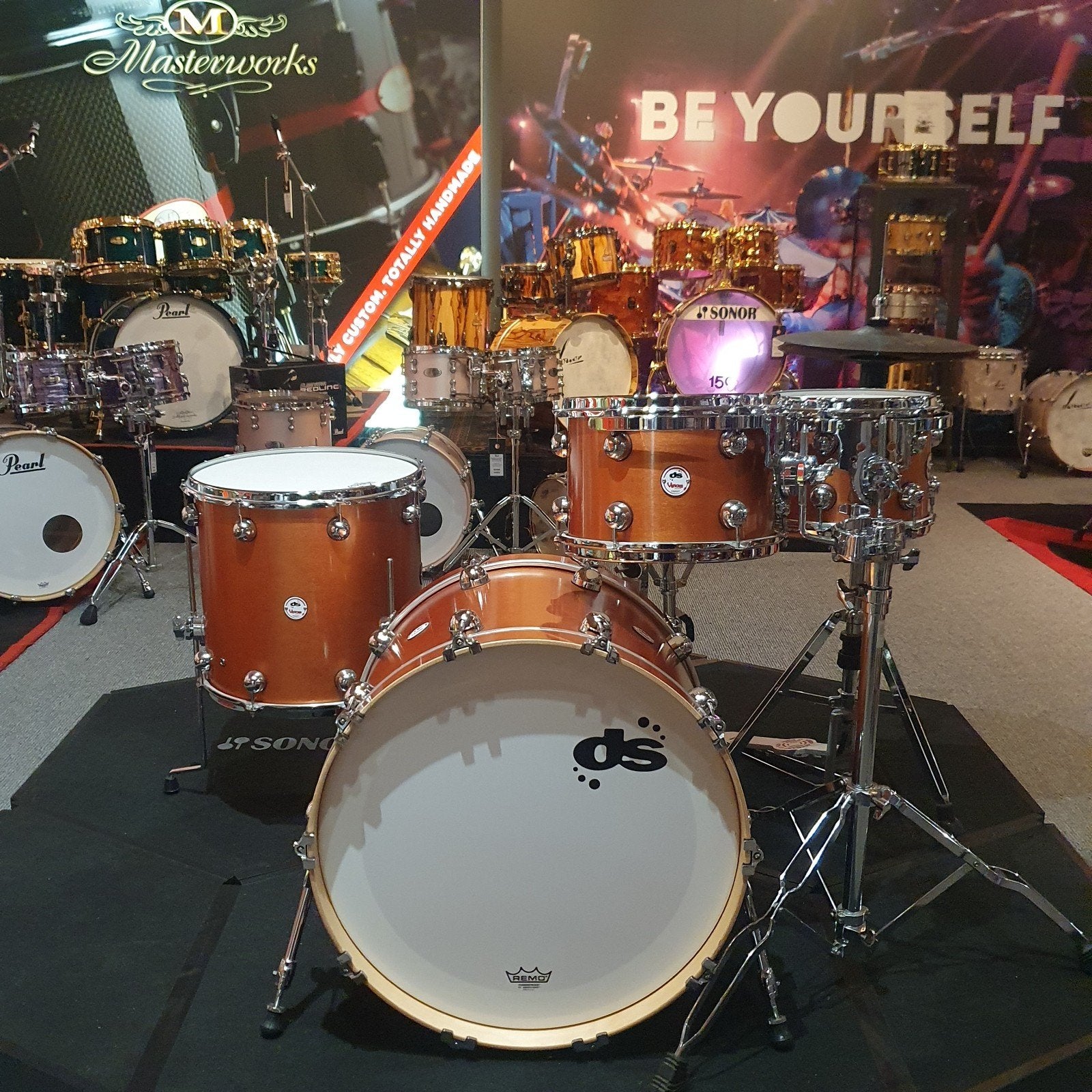 DS Venom maple drums: Expresso Capsule Copper finish., Ophalen of Verzenden, Zo goed als nieuw, Overige merken