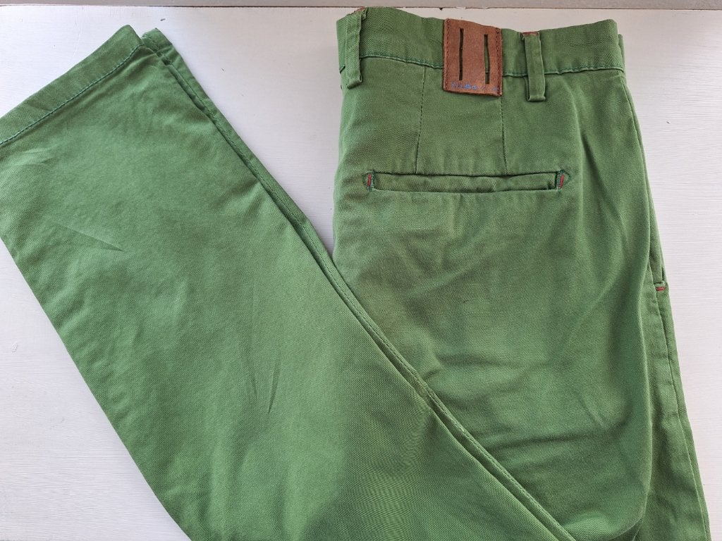 Zara gras groene pantalon broek, maat 42, Maat 48/50 (M), Ophalen of Verzenden, Zara Man, Gedragen