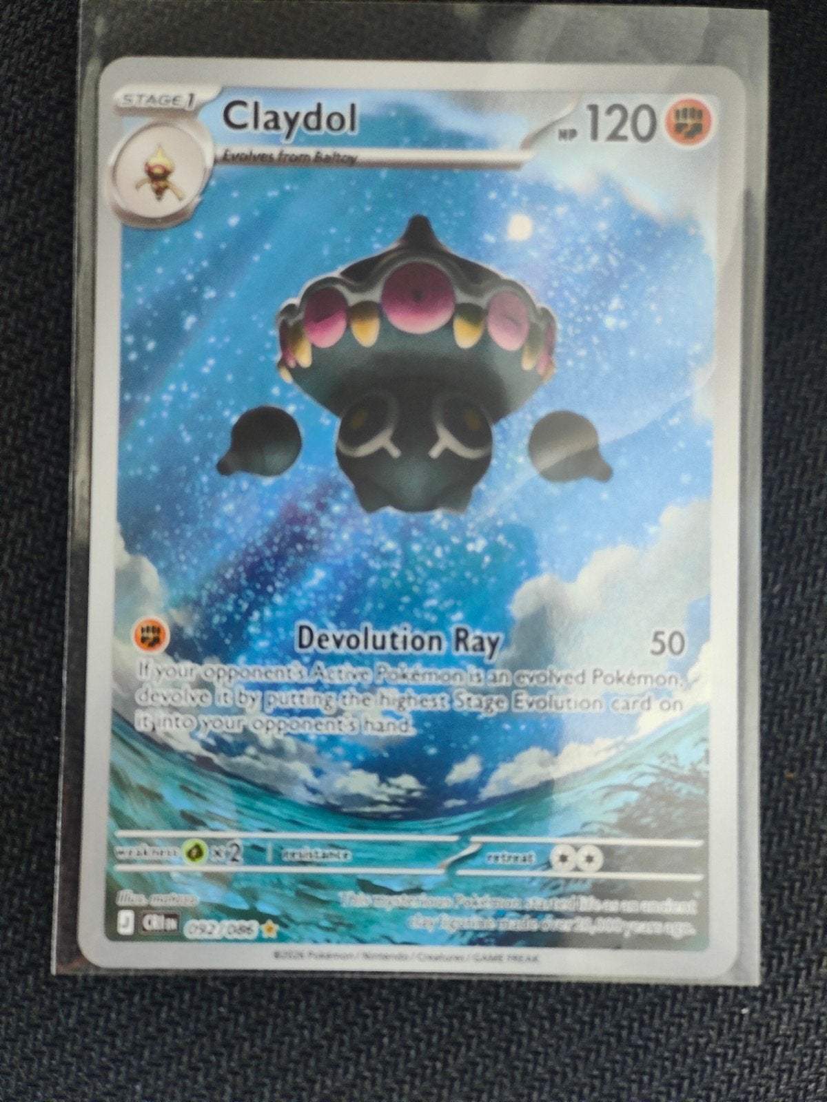 Claydol 092/086 NM - Crown Zenith Pokémon Kaart, Ophalen of Verzenden, Zo goed als nieuw, Losse kaart