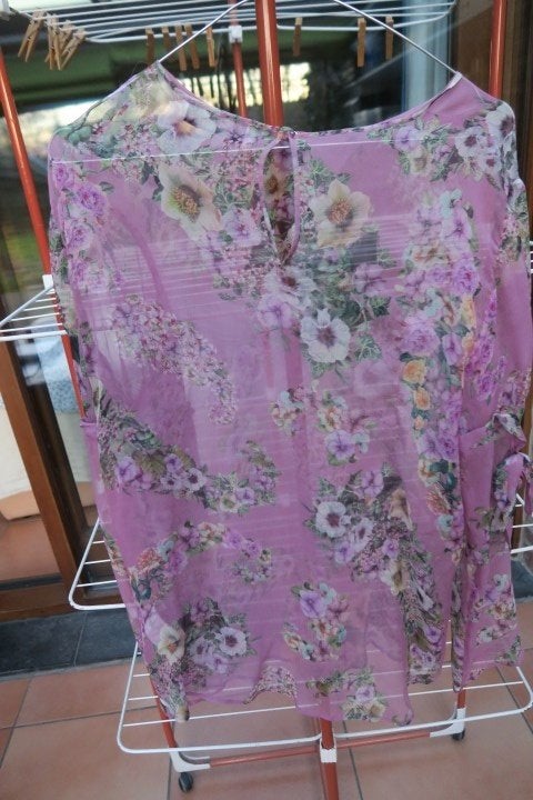 Blouse bloemenprint doorzichtig Blugirl mt 40 (it44), Maat 38/40 (M), Overige kleuren, Blugirl, Nieuw