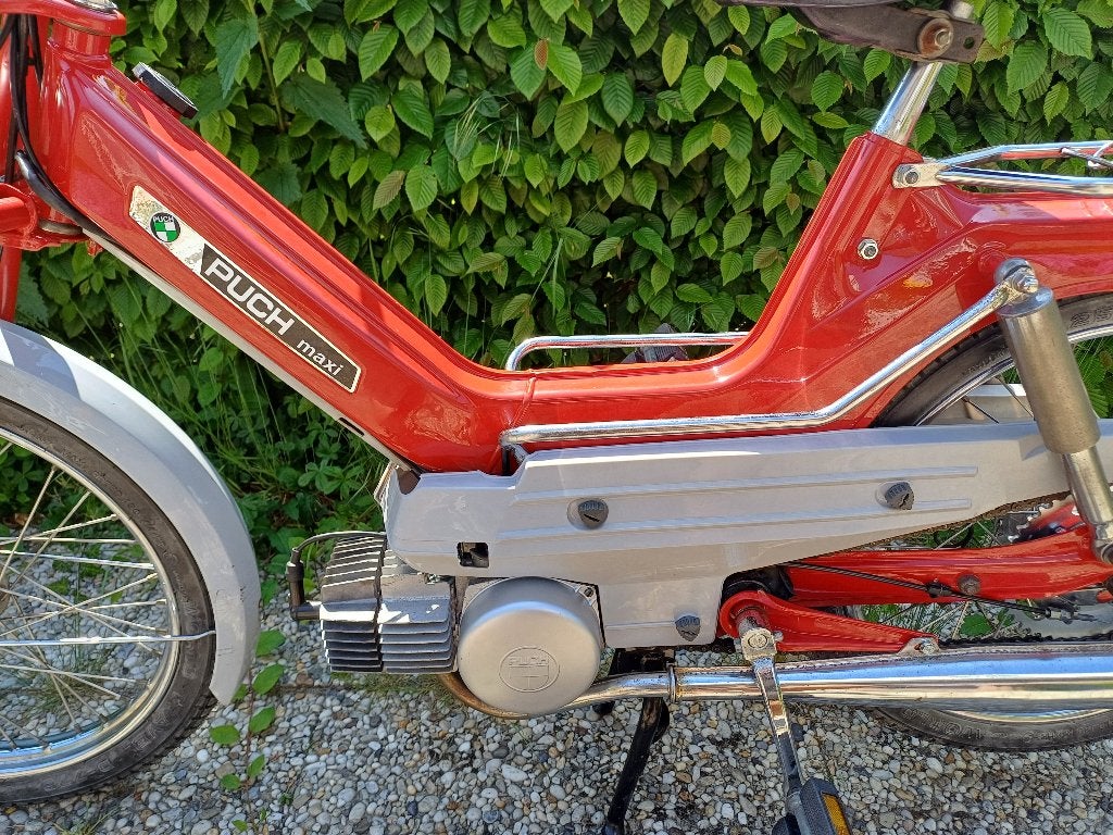 oldtimer Puch Maxi ei koplamp uit 1973 met kenteken 45km, Ophalen, Gebruikt, Maximaal 45 km/u, Maxi