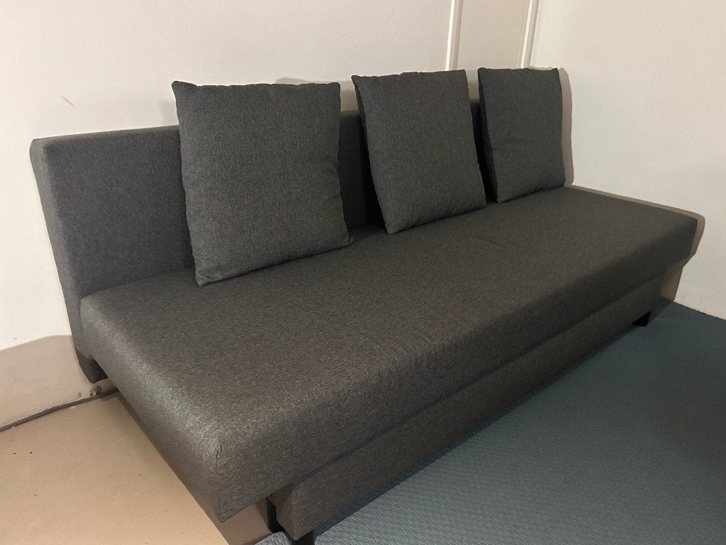 Zo goed als nieuwe IKEA ÄLVDALEN slaapbank – donkergrijs, Huis en Inrichting, Ophalen, Tweepersoons, 140 cm, Zo goed als nieuw